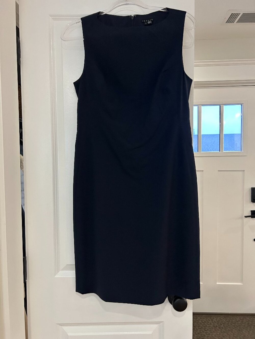 Theory Betty 2B Wool Blend Suit Dress in Navy